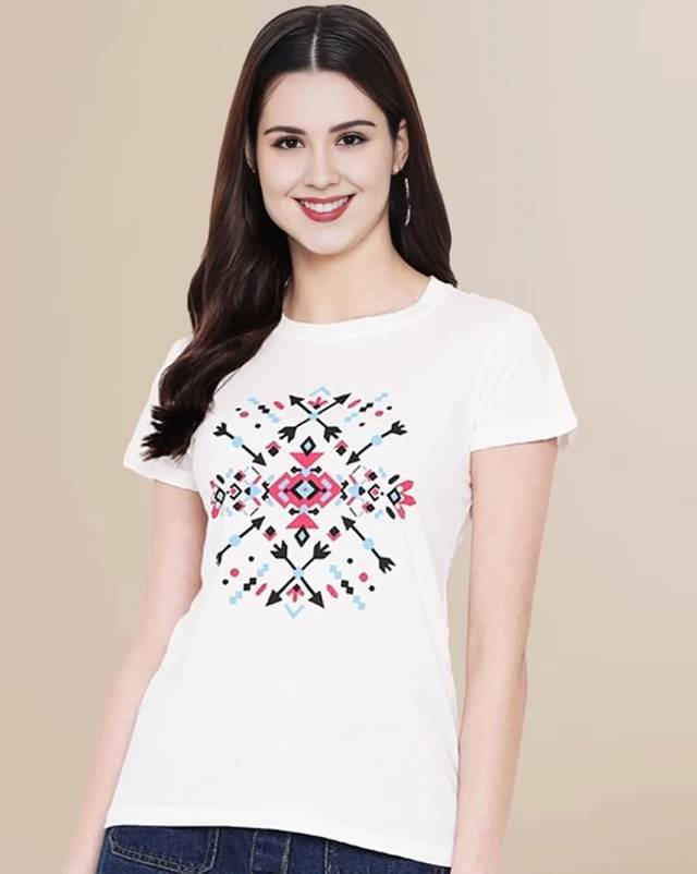 Women Graphic Print Regular Fit T-Shirt