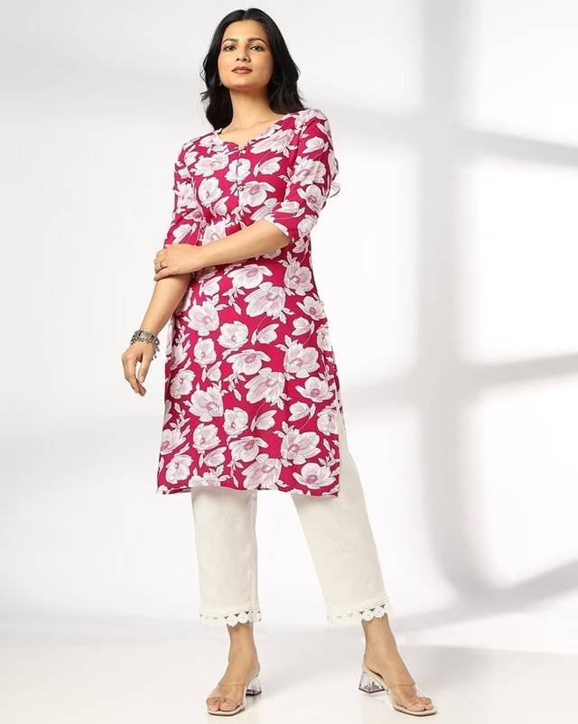 Women Printed Straight Kurta